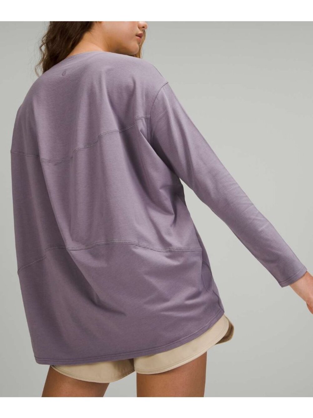 Lululemon Back In Action Long Sleeve Shirt Size 14 Dusky Lavender Purple Top